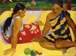 "Parau api" (Jakie wieści?), 1892 , olej, płótno, Paul Gauguin
