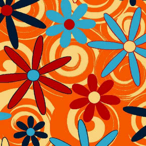 Pomarańczowe dywany