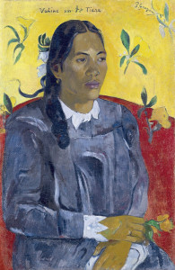 Paul Gauguin "Vahine no te tiare" (Kobieta z kwiatem gardenii), 1891