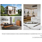 Projekt nowoczesnego domu jednorodzinnego z...