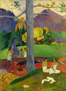 Paul Gauguin "Matamua" (W dawnych czasach), 1892, olej, płótno
