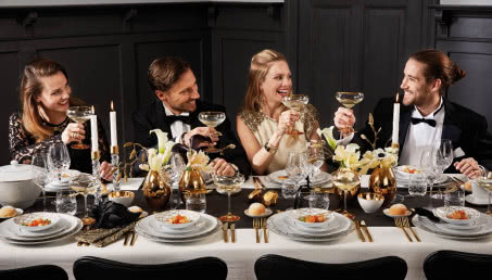 Noworoczne aranżacje stołu z Fyrklövern