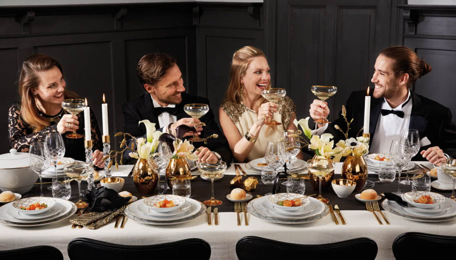 Noworoczne aranżacje stołu z Fyrklövern