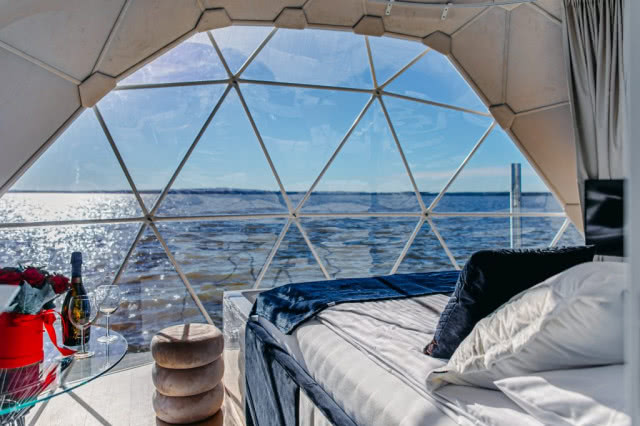 spa w domku na jeziorze