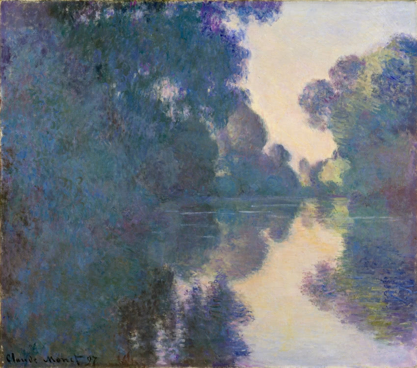 Claude Monet, "Odnoga Sekwany w pobliżu Giverny"