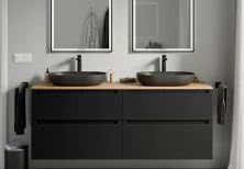 Szafka pod umywalkę VIREO 160 cm zachwyca przestronnością i minimalistycznym stylem