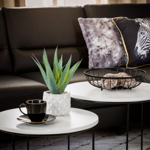 czarno-biały wystrój