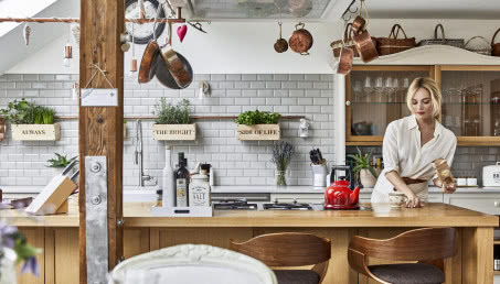 Mieszkanie na poddaszu w stylu prowansalskim