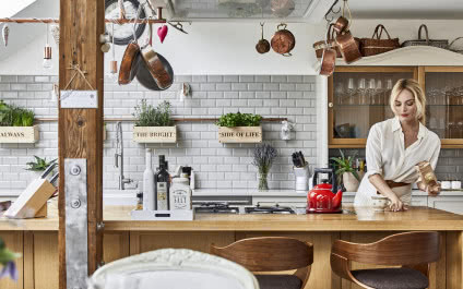 Mieszkanie na poddaszu w stylu prowansalskim