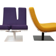 Meble Typographia wraz z lampą podłogową