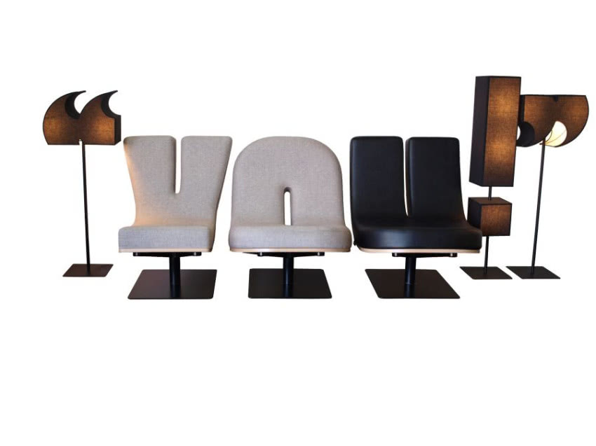 Fotele z kolekcji Typographia uzupełnione o...