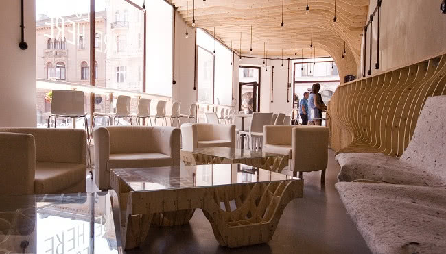 Zmianatematu - cyfrowe wnętrze restauracji