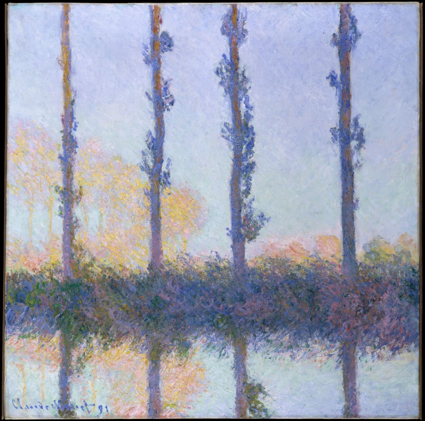 Claude Monet, "Cztery drzewa: topole"