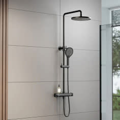 Zestaw prysznicowy Kolumna 8221 PRO z termostatem łączy nowoczesny wygląd z wygodą