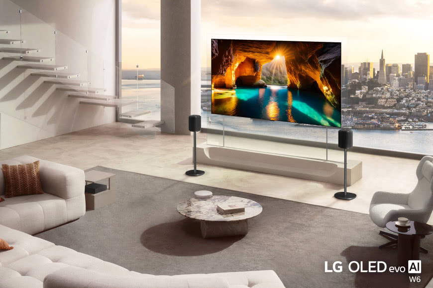 Telewizor LG OLED evo W6 Wallpaper z technologią True Wireless