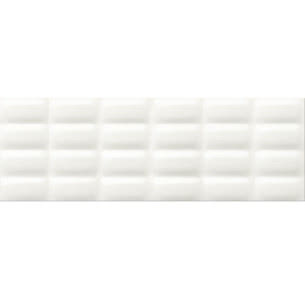 Płytka White Glossy Pillow, biała, wym: 750 x 250 mm