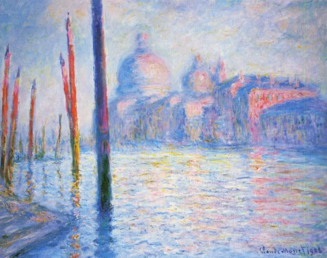 Canale Grande w Wenecji i kościół Santa Maria della Salute