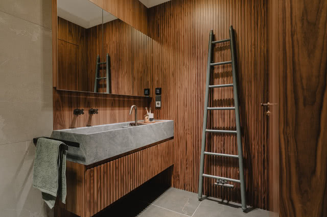 Drewniana łazienka 