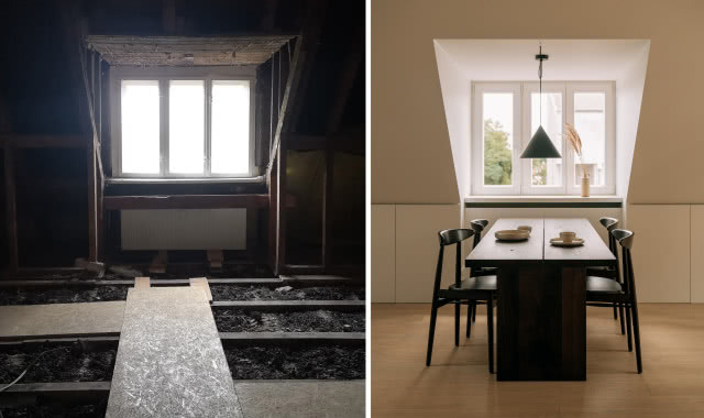 Metamorfoza mieszkania na poddaszu ze skosami