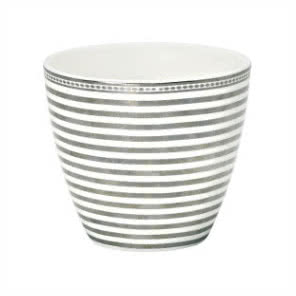 Porcelanowy kubek Stripe Silver, Green Gate, fromnord.pl, 55 zł