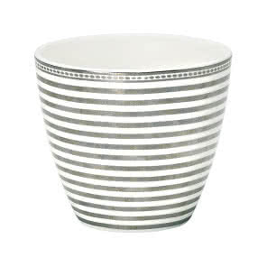 Porcelanowy kubek Stripe Silver, Green Gate,...