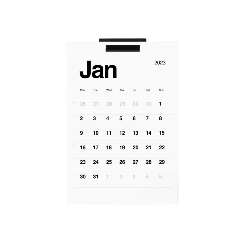 Kalendarz ścienny w zestawie z mocowaniem,...