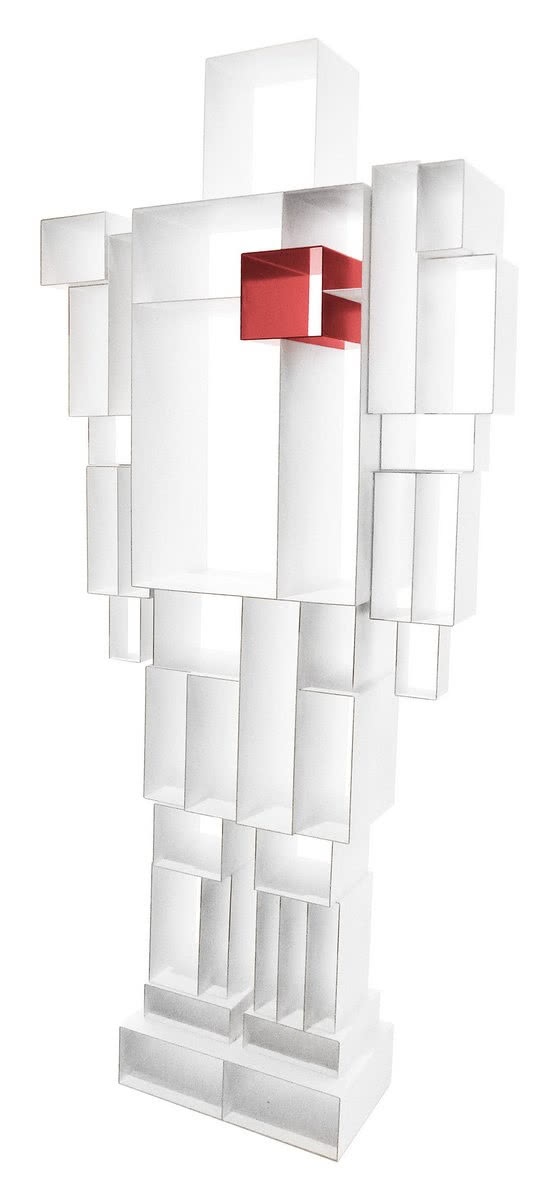 Robot z sercem
Nieco żartobliwy regał-robot....