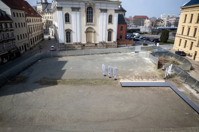 pusty plac przy Szewskiej Wrocław