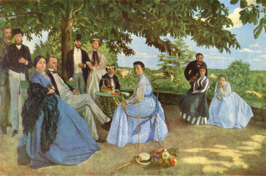 Jean Frédéric Bazille, "Zebranie rodzinne"