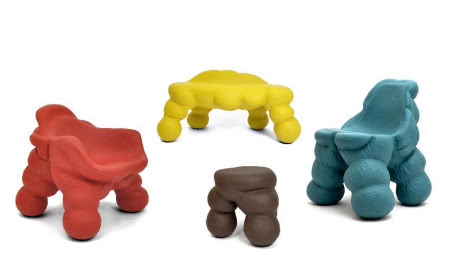 Siedziska Happy Misfits - meble o idealnej rzeźbie