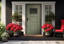 Naturalnie eleganckie - drzwi NOVA R04S i ich harmonijna zielona tonacja