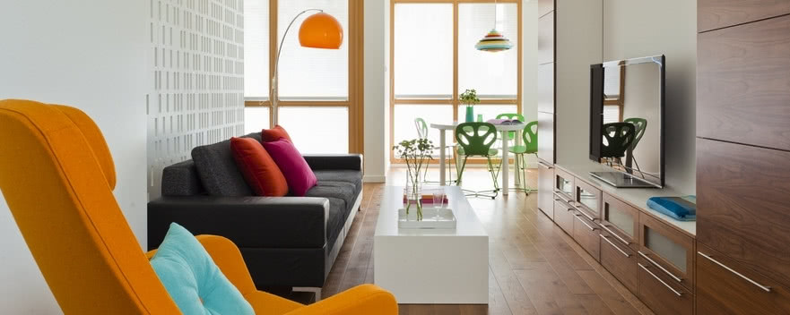 Nowoczesne mieszkanie w kolorze