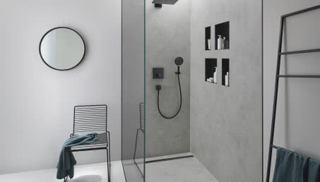 Szara łazienka - z betonem, drewnem, a może w stylu minimalistycznym?