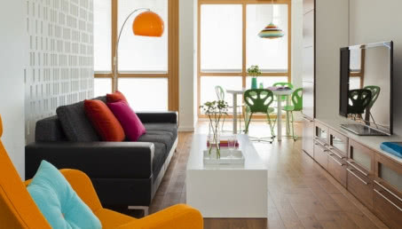 Nowoczesne mieszkanie w kolorze