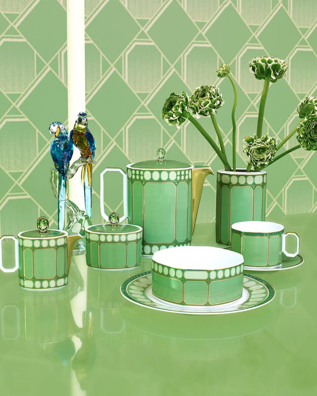 kolekcja porcelany Signum zielona Rosenthal