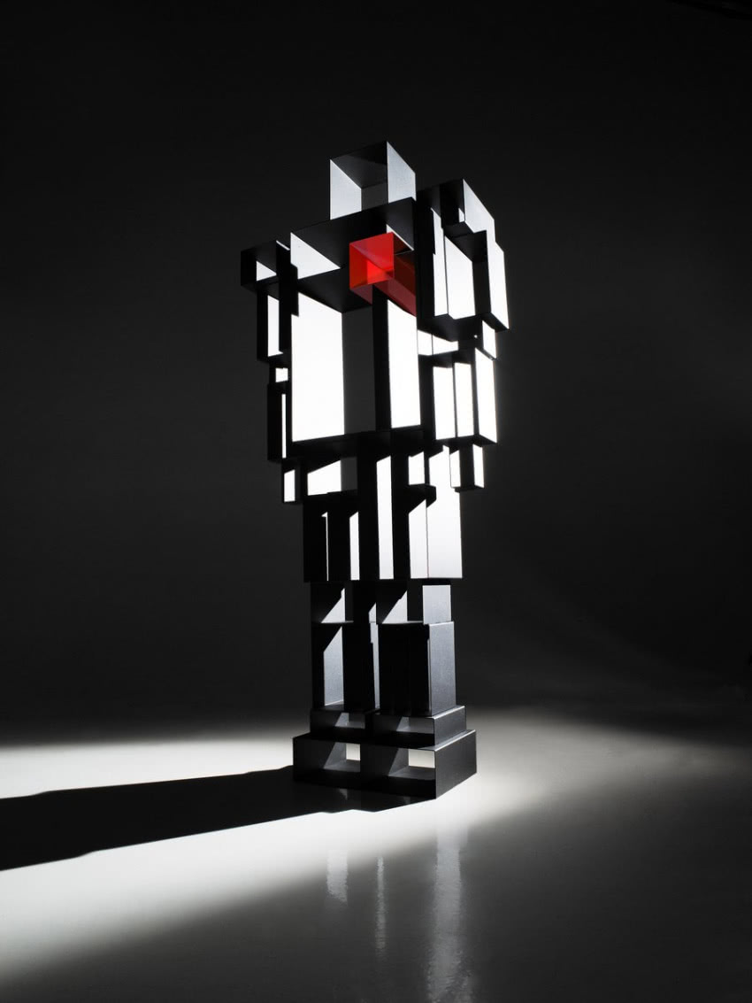 Robot z sercem
Nieco żartobliwy regał-robot....