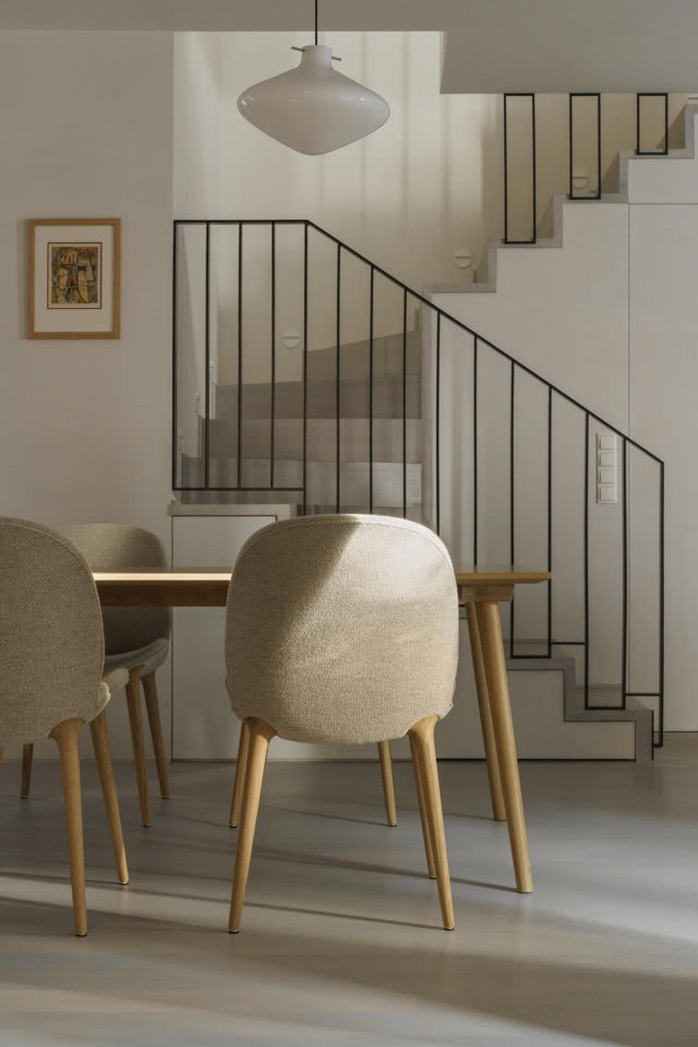 metalowa balustrada schody wewnętrzne