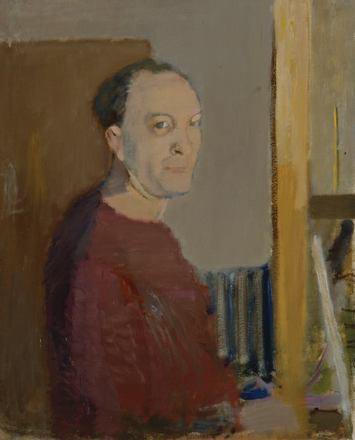 "Autoportret", 1955, własność rodziny artysty,...
