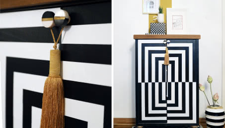 Op-artowa szafka, czyli sztuka renowacji mebli - w praktyce