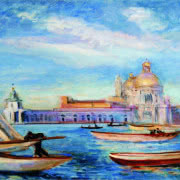 Wojciech Weiss, "Pejzaż", olej, płótno, 45 x 64...