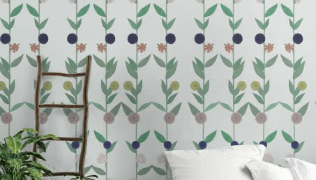 Barwne tkaniny i tapety ekologiczne marki Brevka art