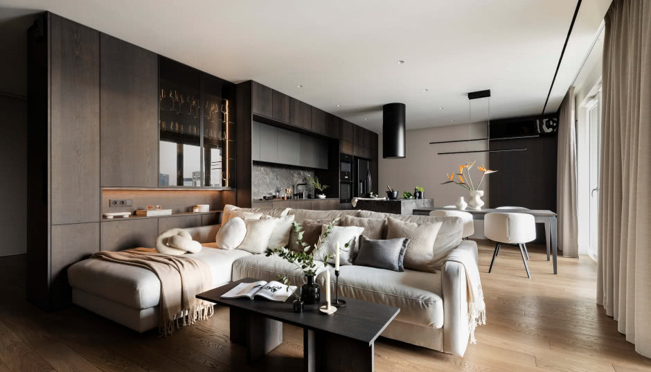 Mieszkanie na warszawskim Mokotowie. Styl hotelowy udomowiony