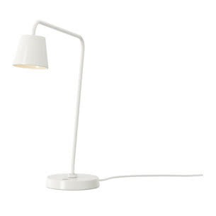 Lampka na biurko Tisdag, biała, metal