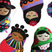 Orientalna lampa wykonana z ceramicznych kul...