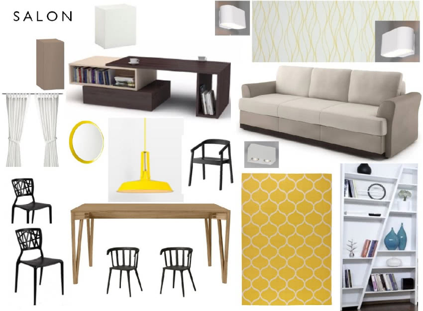 Katarzyna Wielopolska - moodboard salon