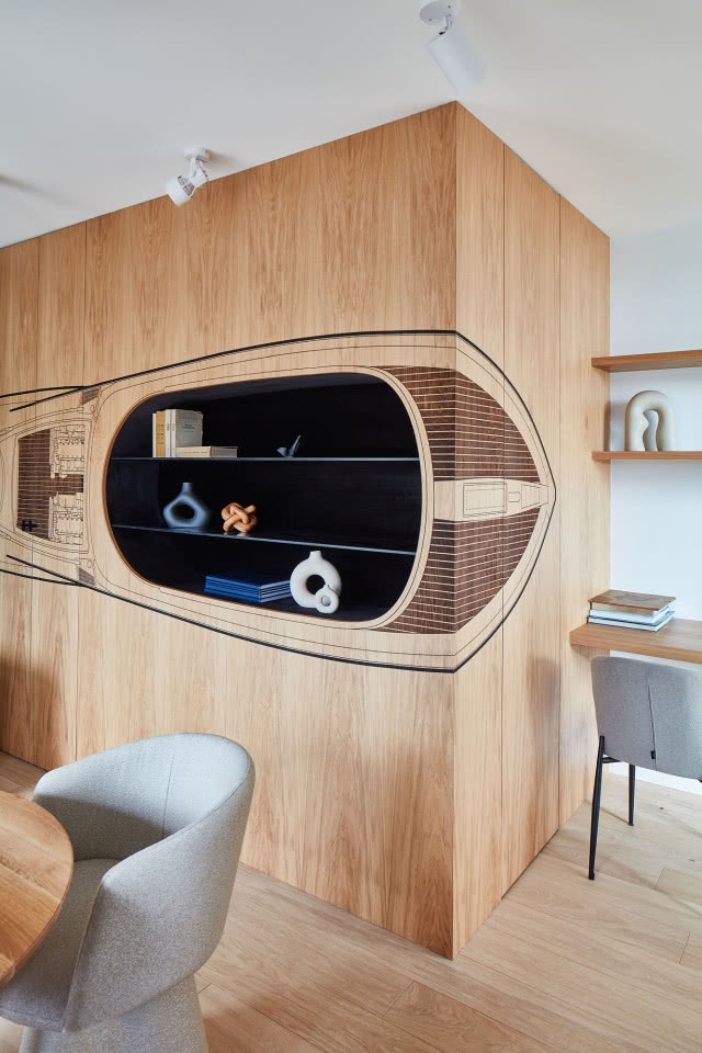 Fornirowane ściany inspiracja