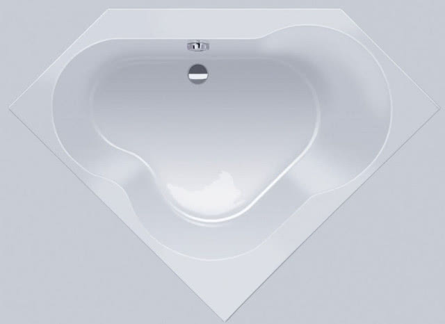 Narożna wanna Lago wykonana z akrylu, dostępna w dwóch rozmiarach - boki o długości 120 cm lu 130 cm, pojemność 155 lub 165 litrów, Sealskin, CORAM POLAND