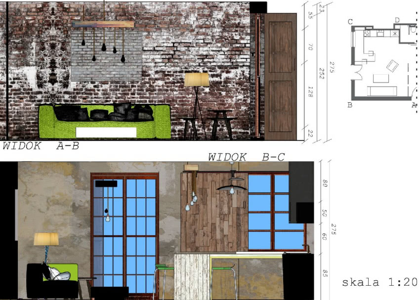Patryk Paszkowski - wizualizacja wnętrza