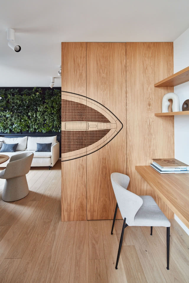 Fornirowane ściany inspiracja