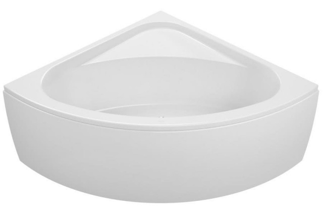 Narożna wanna z kolekcji Loop & Friends wykonana z akrylu, posiada niestandardową wysokość 44 cm, dzięki czemu łatwiej do niej wejść, a poza tym jest ekologiczna - pomaga oszczędzić wodę, wym.: 140 x 140 cm, VILLEROY & BOCH